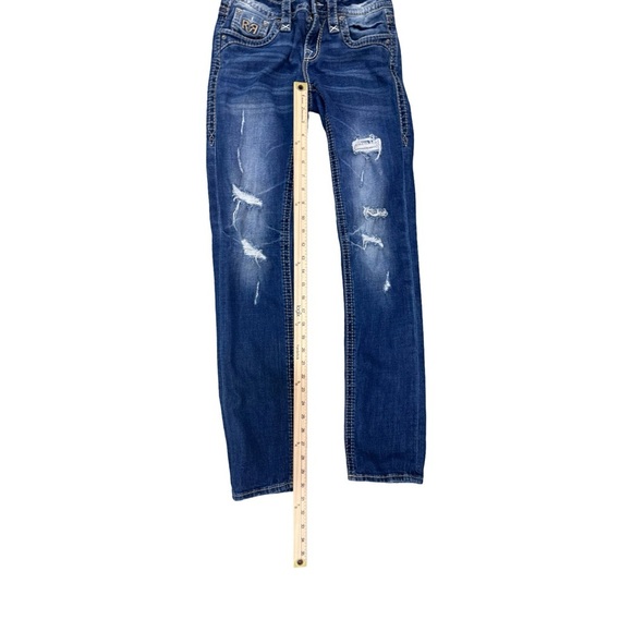 Women's Rock Revival Distressed Straight Leg Joyelle Jeans - Picture 5 of 7